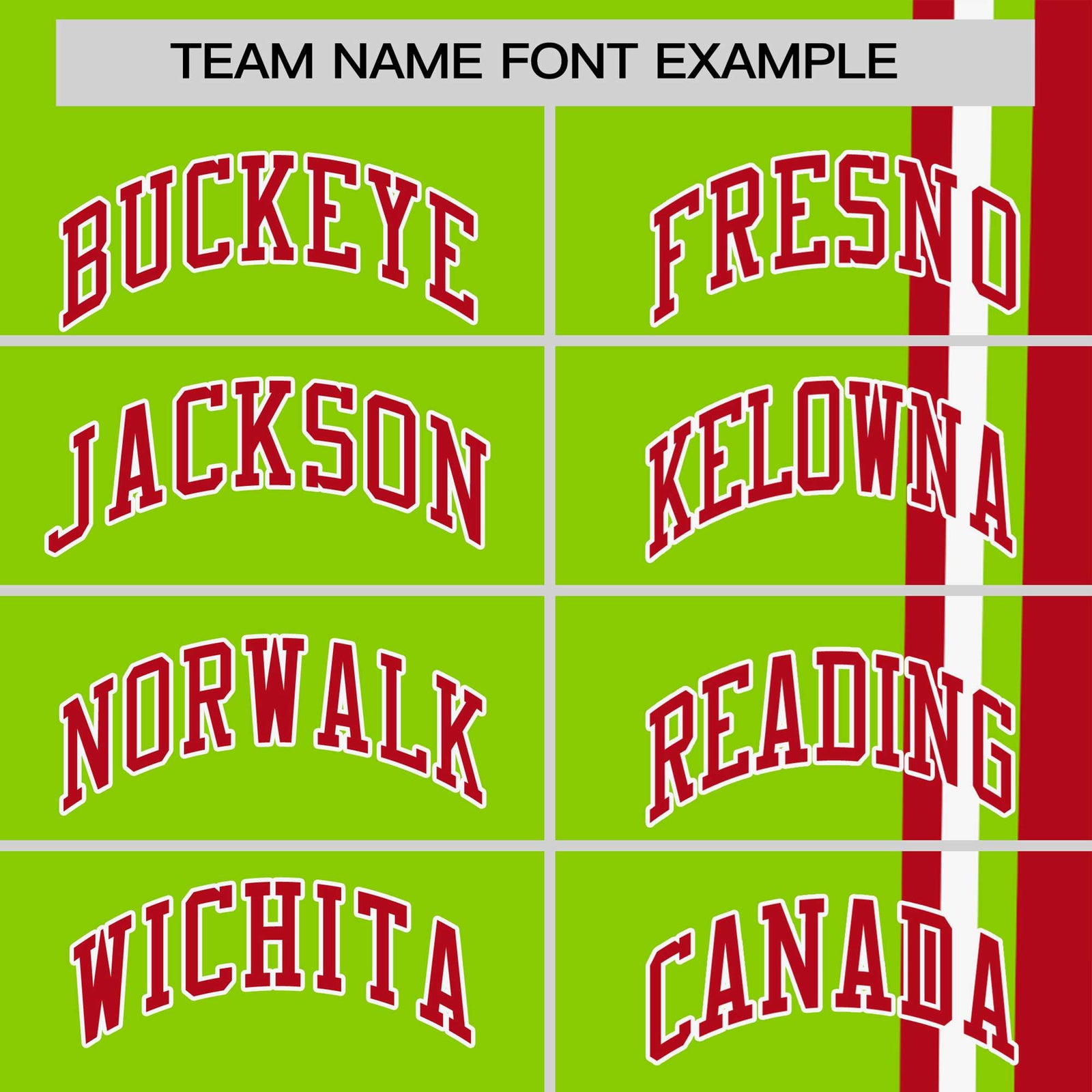 Custom Neon Green Red-White Crew neck Color Contrast Design T-Shirts