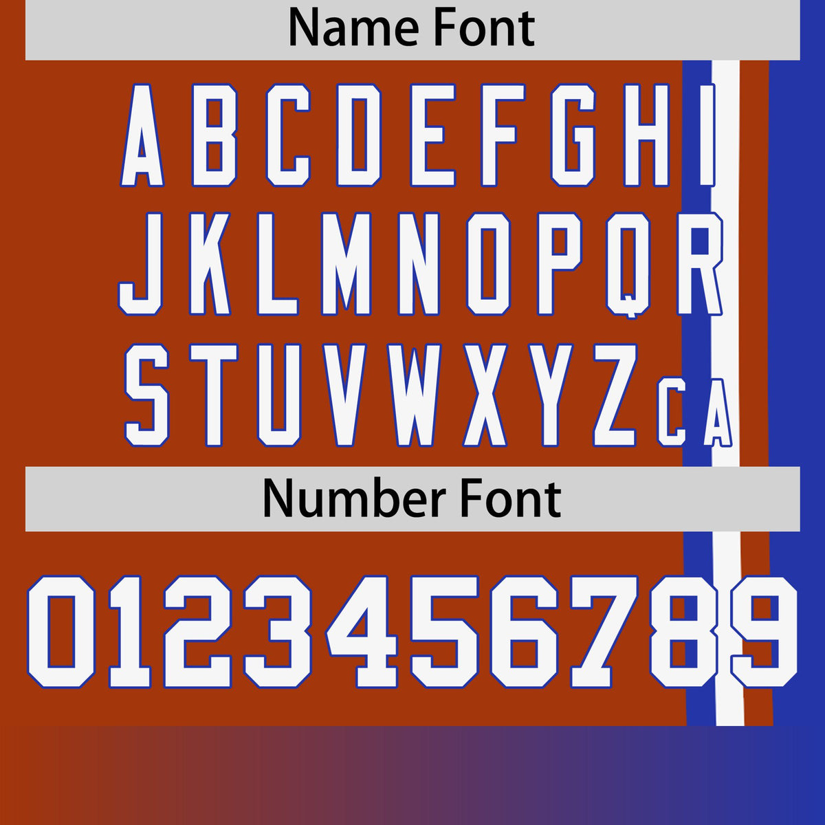 Custom Munsell Royal Blue-White Crew neck Color Contrast Design T-Shirts