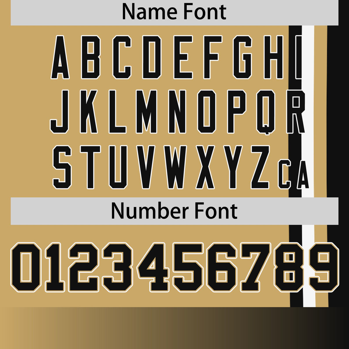 Custom Gold Black-White Crew neck Color Contrast Design T-Shirts