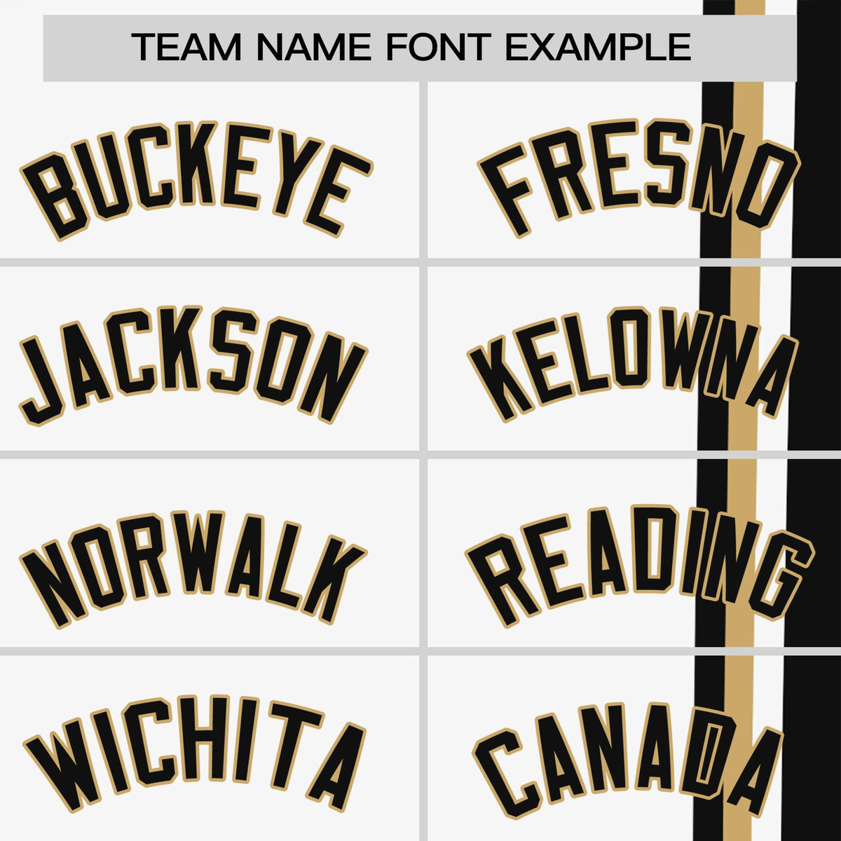 Custom White Black-Gold Crew neck Color Contrast Design T-Shirts