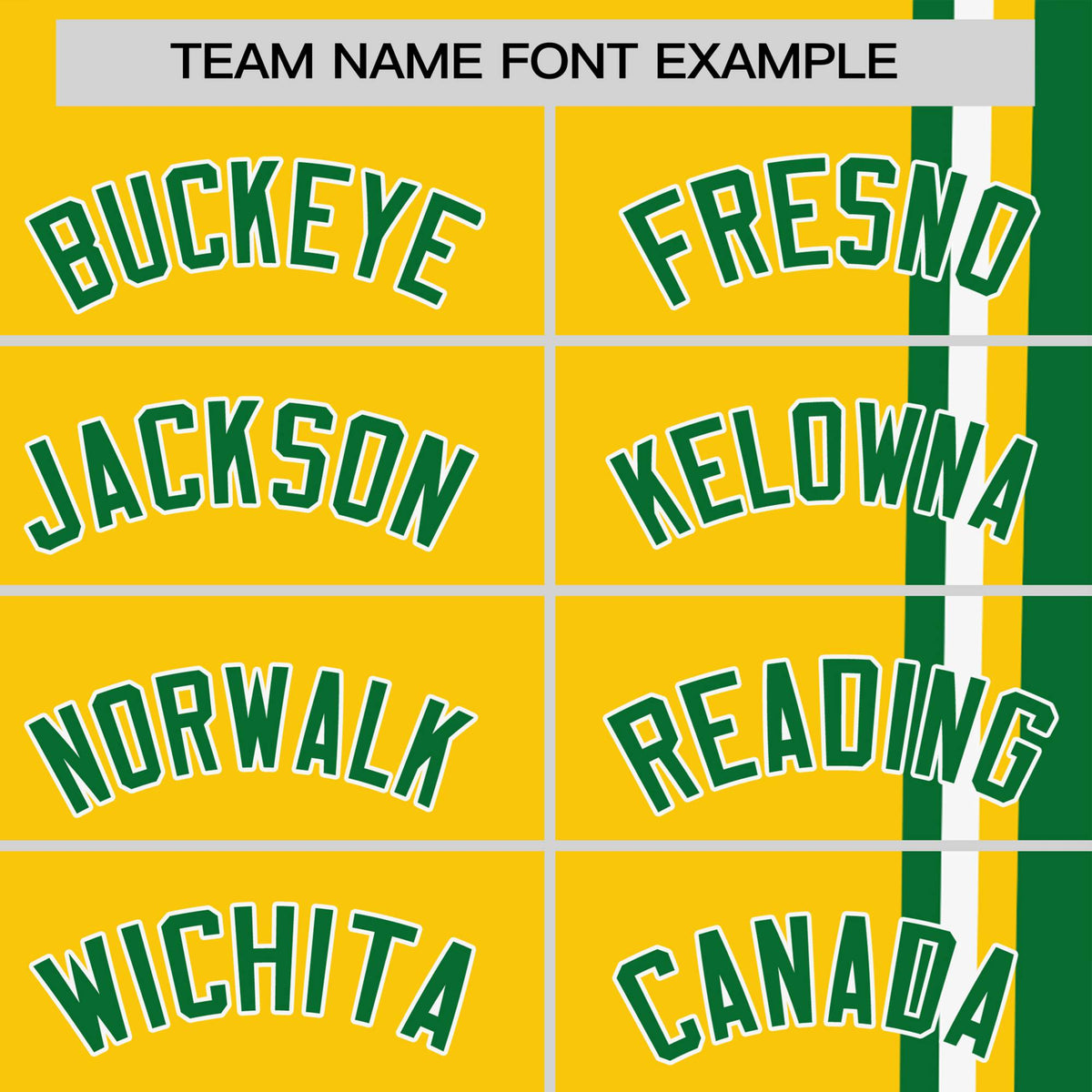 Custom Gold-01 Kelly Green-White Crew neck Color Contrast Design T-Shirts