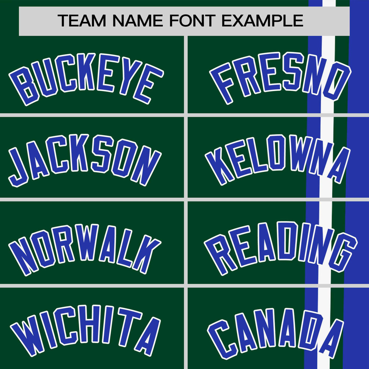 Custom Green Royal Blue-White Crew neck Color Contrast Design T-Shirts