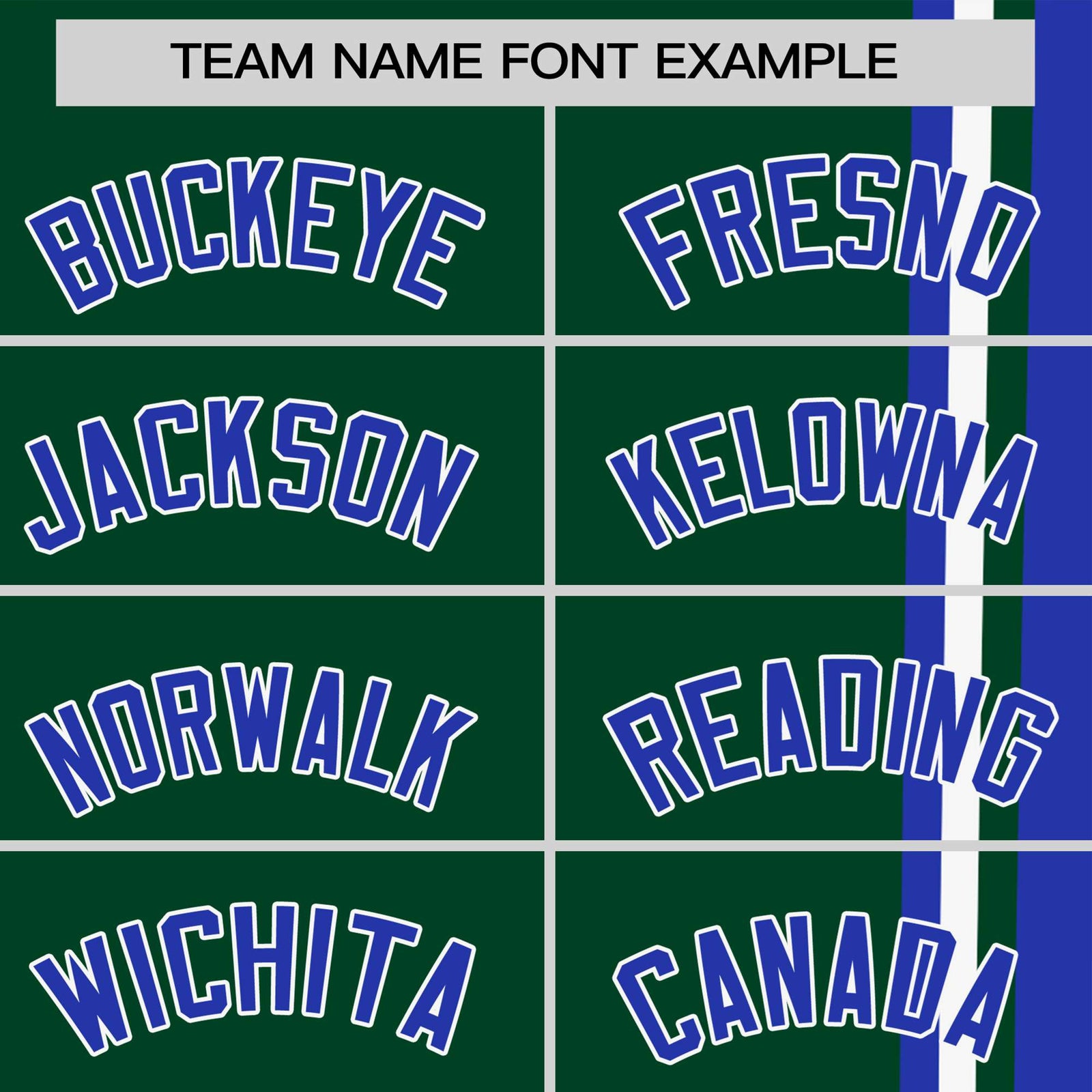 Custom Green Royal Blue-White Crew neck Color Contrast Design T-Shirts