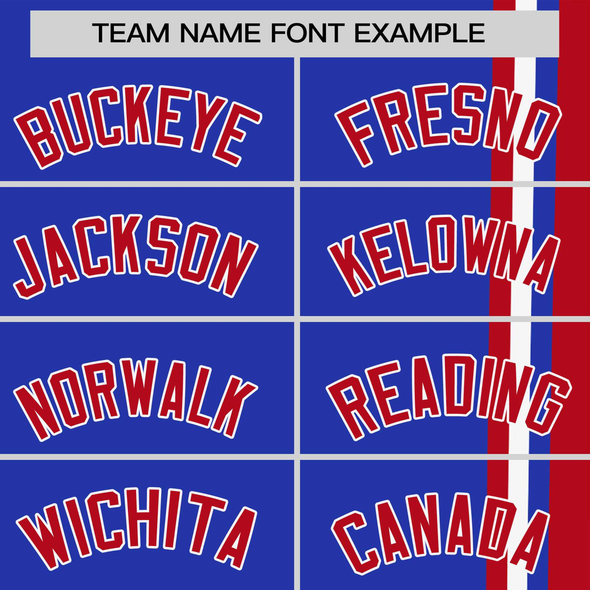 Custom Royal Blue Red-White Crew neck Color Contrast Design T-Shirts