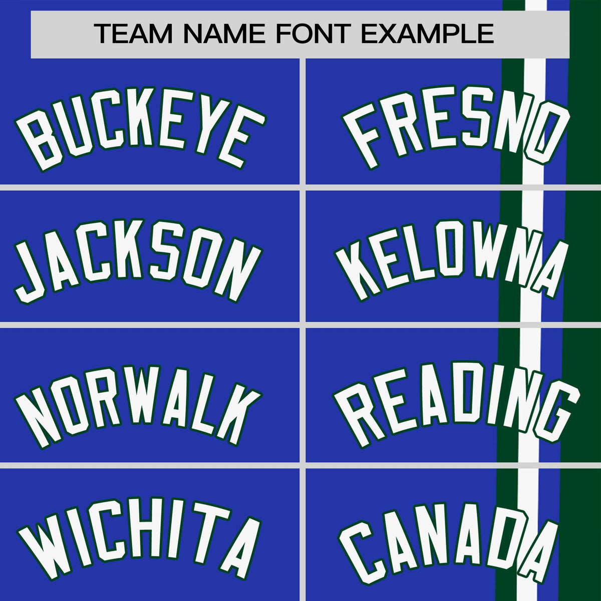 Custom Royal Blue Green-White Crew neck Color Contrast Design T-Shirts