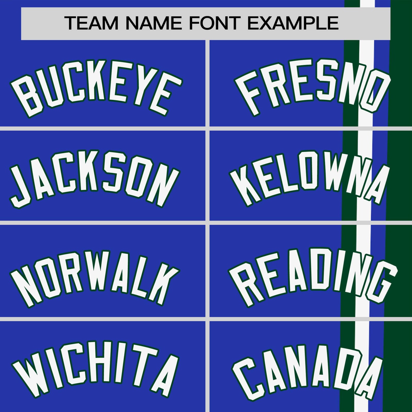 Custom Royal Blue Green-White Crew neck Color Contrast Design T-Shirts