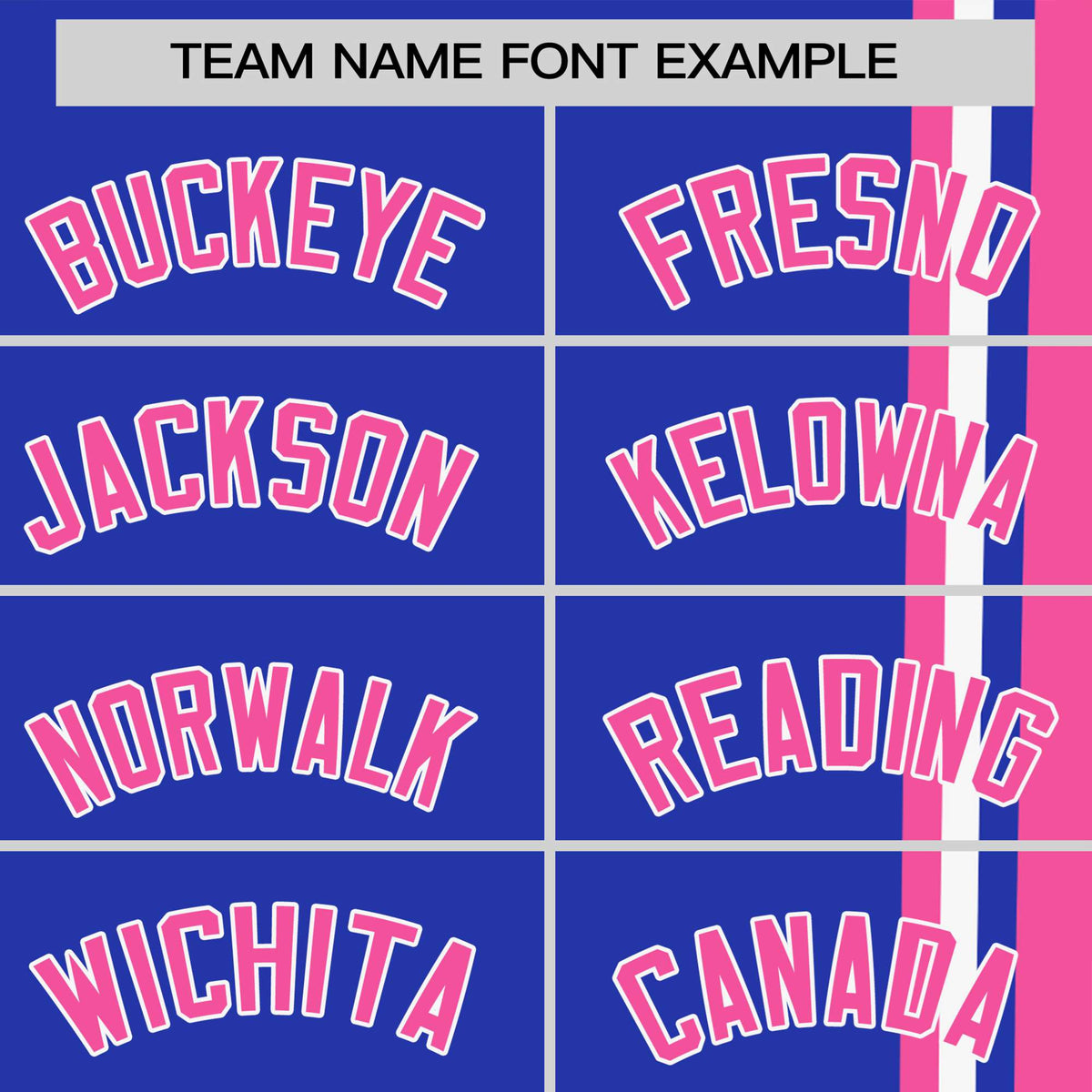 Custom Royal Blue Pink-White Crew neck Color Contrast Design T-Shirts