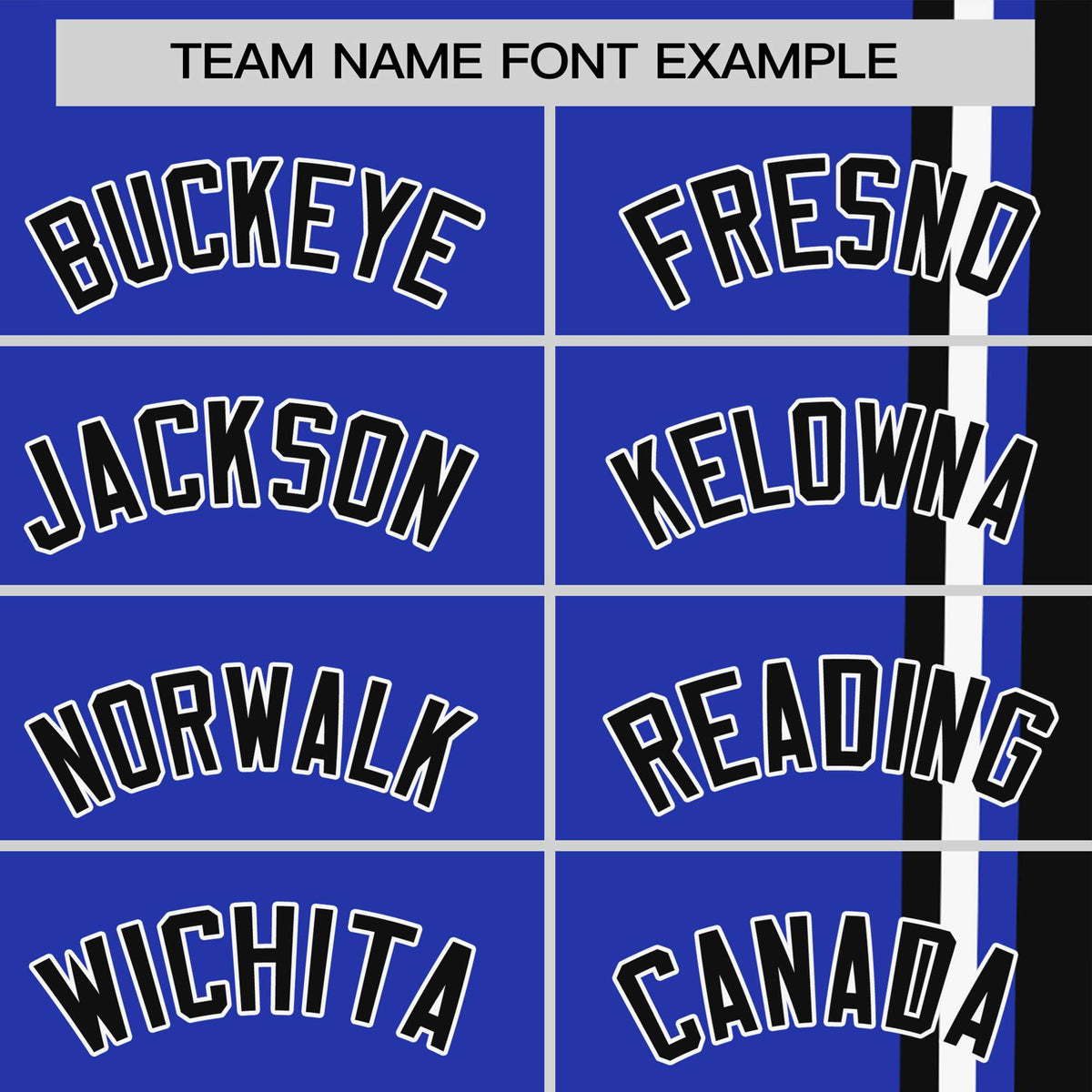 Custom Royal Blue Black-White Crew neck Color Contrast Design T-Shirts