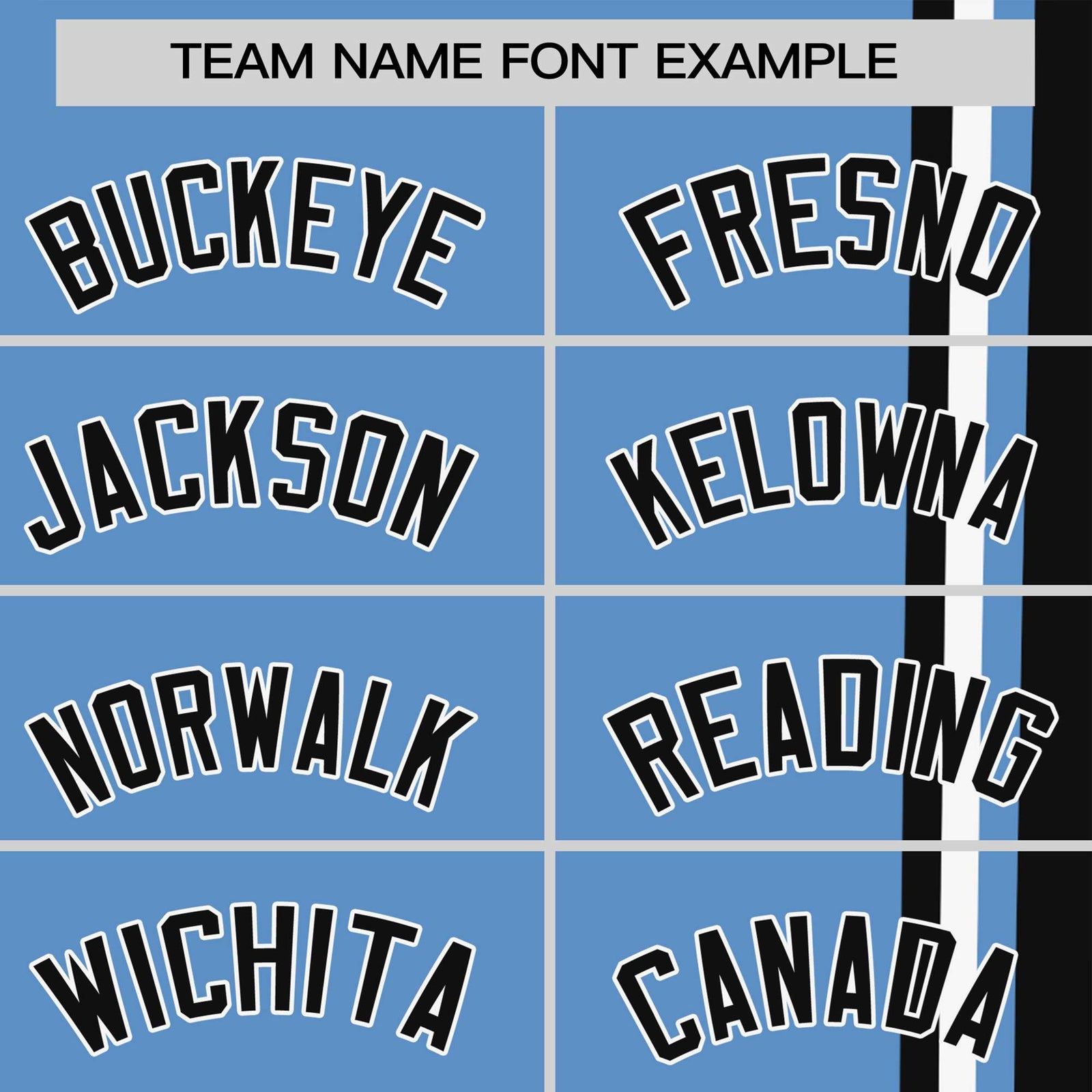 Custom Powder Blue Black-White Crew neck Color Contrast Design T-Shirts