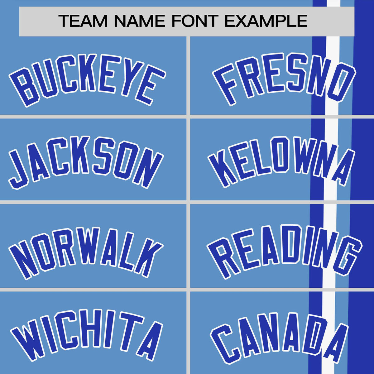 Custom Powder Blue Royal Blue-White Crew neck Color Contrast Design T-Shirts