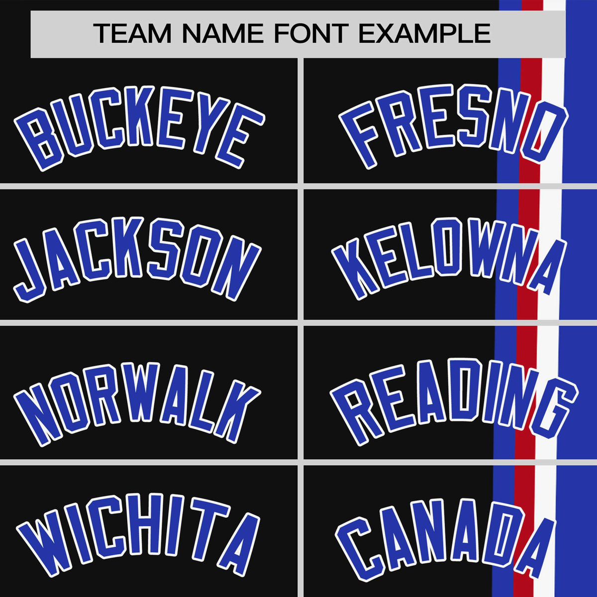 Custom Black Royal Blue-White Crew neck Color Contrast Design T-Shirts