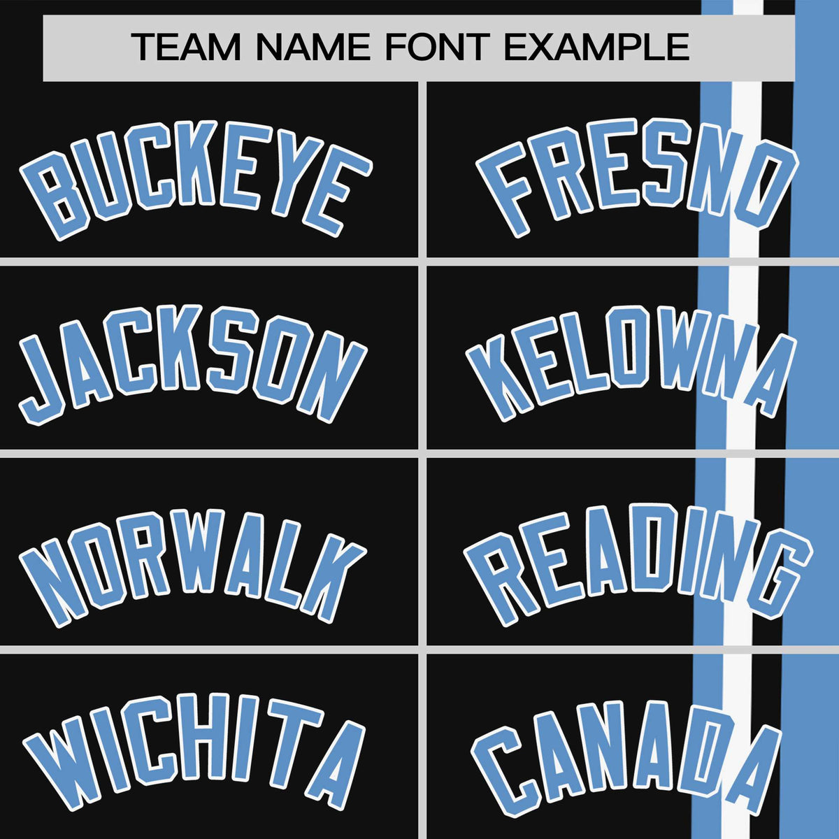 Custom Black Powder Blue-White Crew neck Color Contrast Design T-Shirts