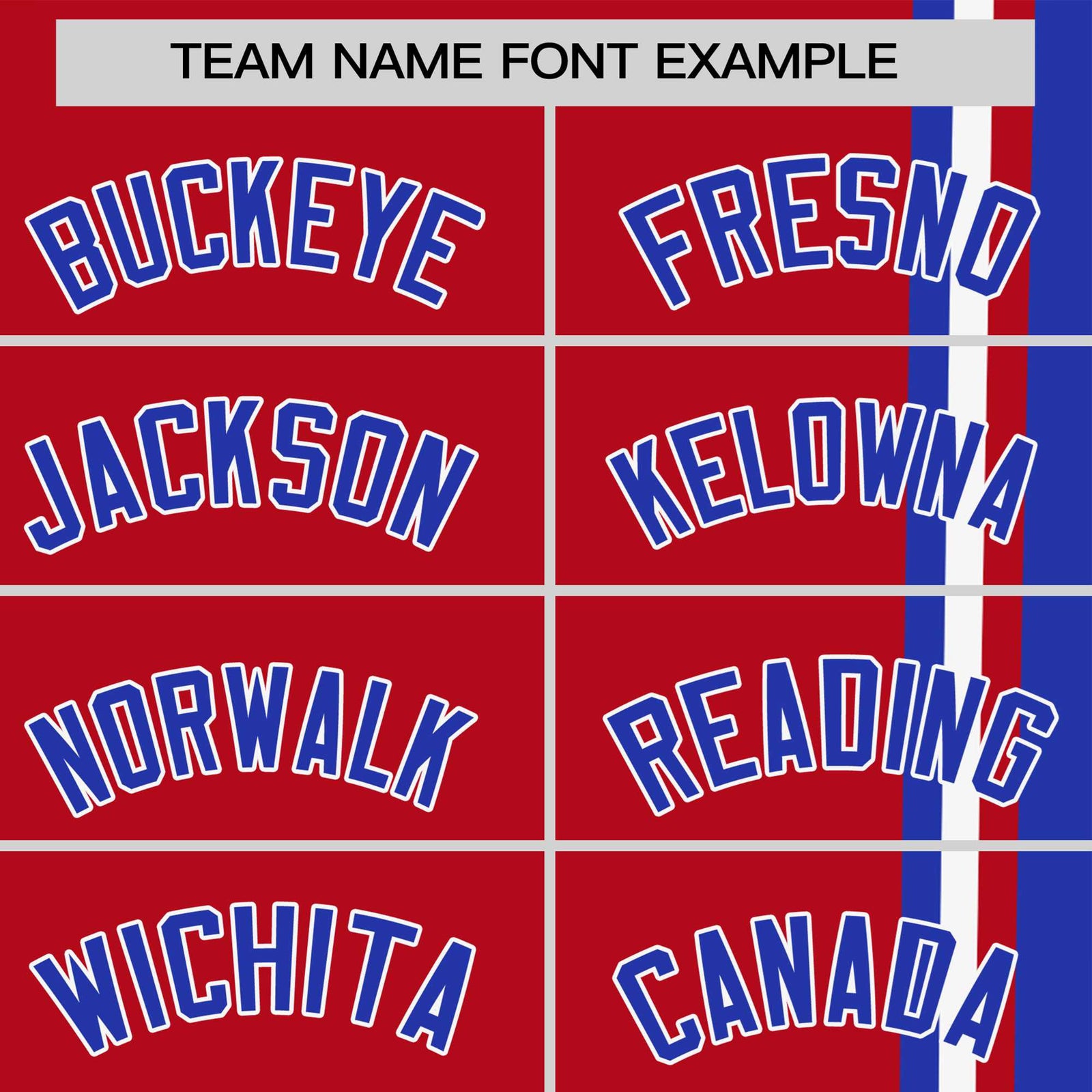 Custom Red Royal Blue-White Crew neck Color Contrast Design T-Shirts