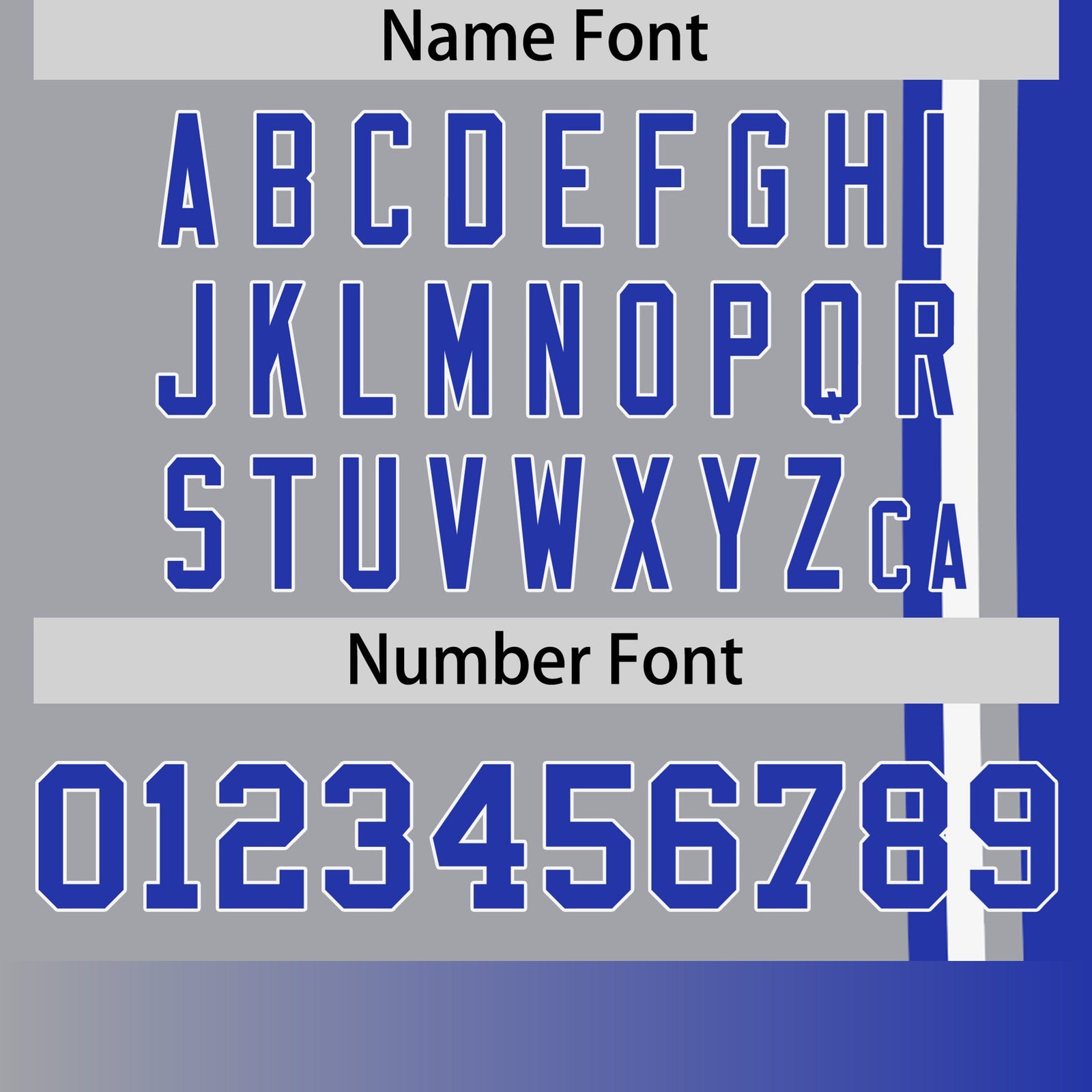 Custom Gray Royal Blue-White Crew neck Color Contrast Design T-Shirts