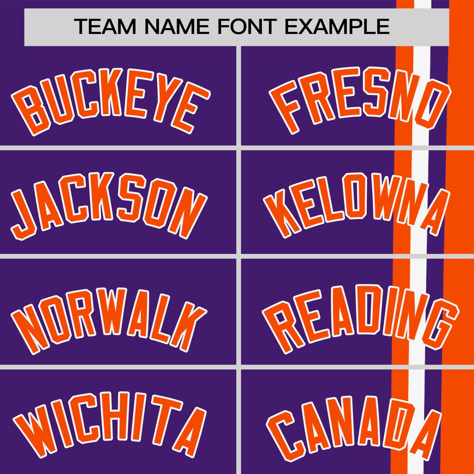 Custom Purple Orange-White Crew neck Color Contrast Design T-Shirts