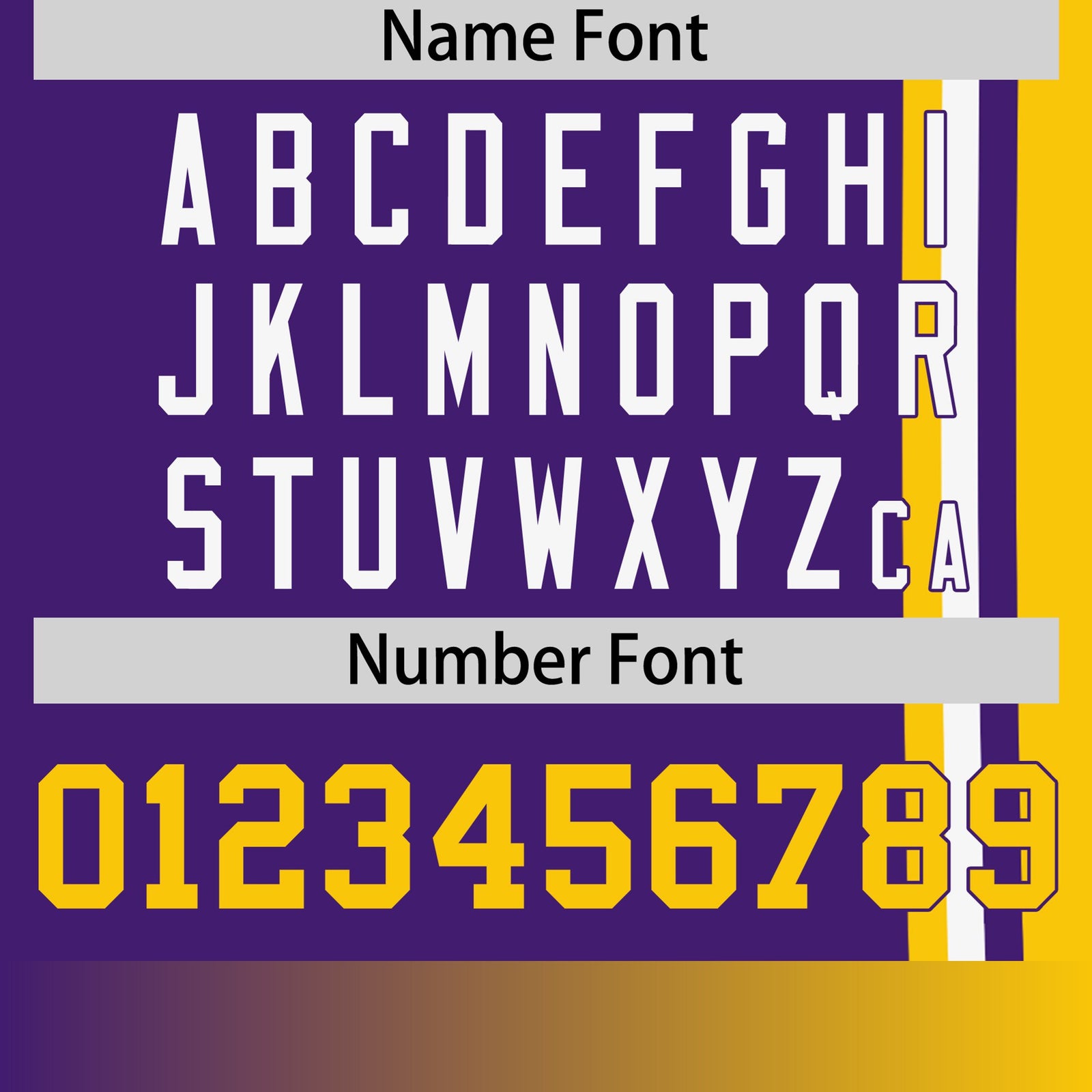 Custom Purple Gold-01 White Crew neck Color Contrast Design T-Shirts