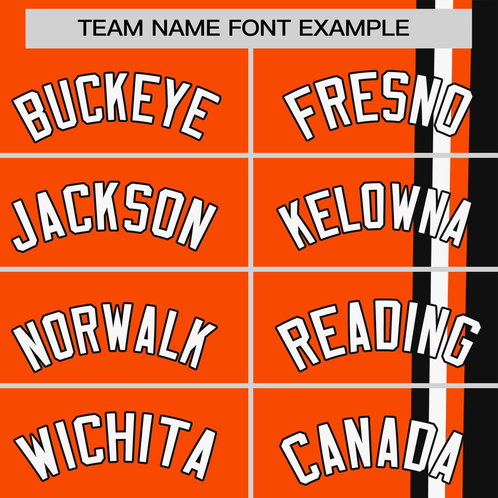 Custom Orange Black-White Crew neck Color Contrast Design T-Shirts