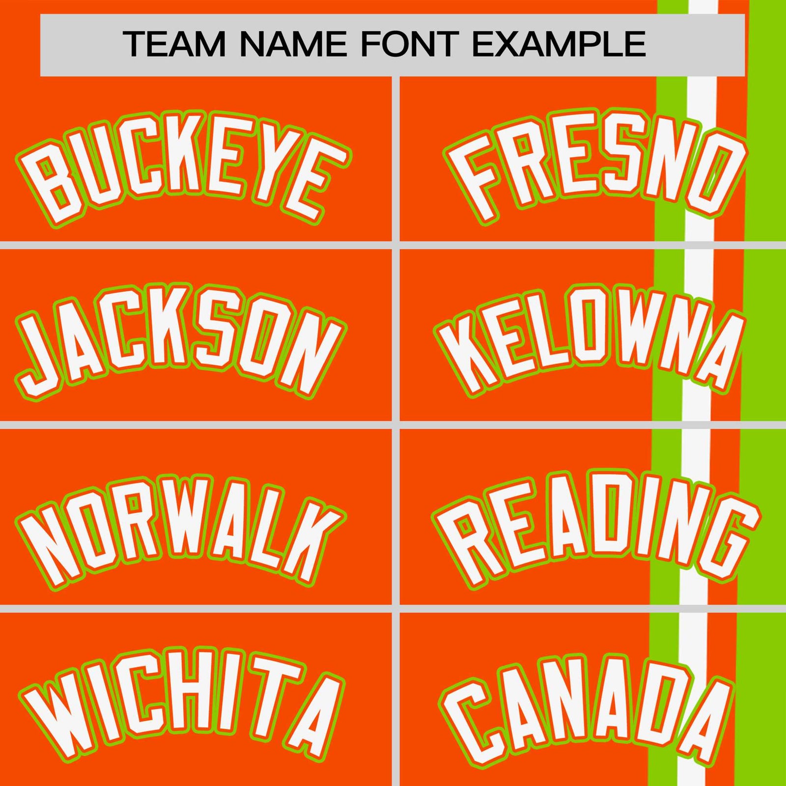 Custom Orange Neon Green-White Crew neck Color Contrast Design T-Shirts