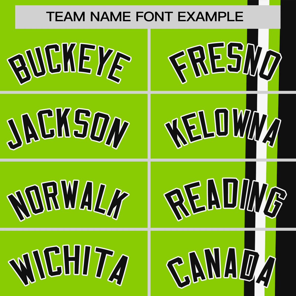 Custom Neon Green Black-White Crew neck Color Contrast Design T-Shirts