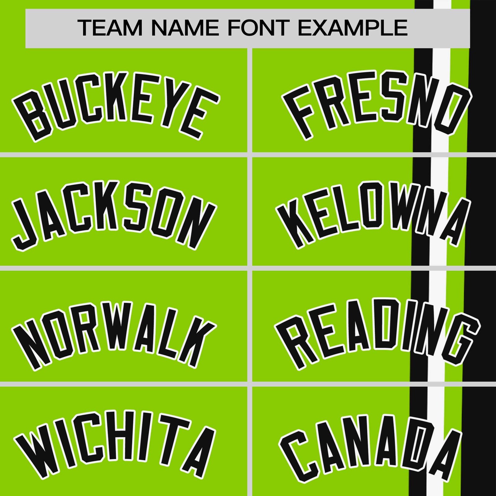 Custom Neon Green Black-White Crew neck Color Contrast Design T-Shirts