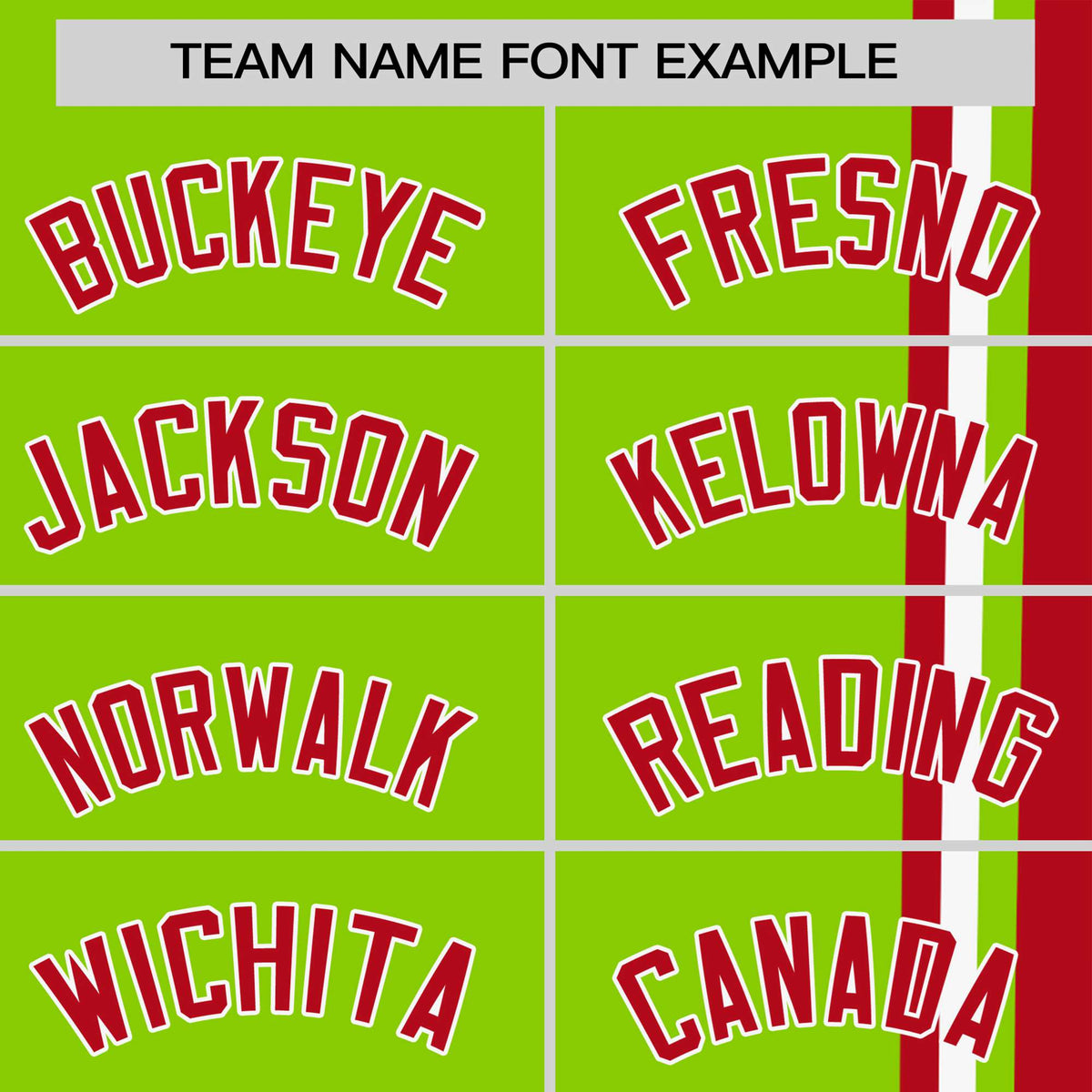Custom Neon Green Red-White Crew neck Color Contrast Design T-Shirts