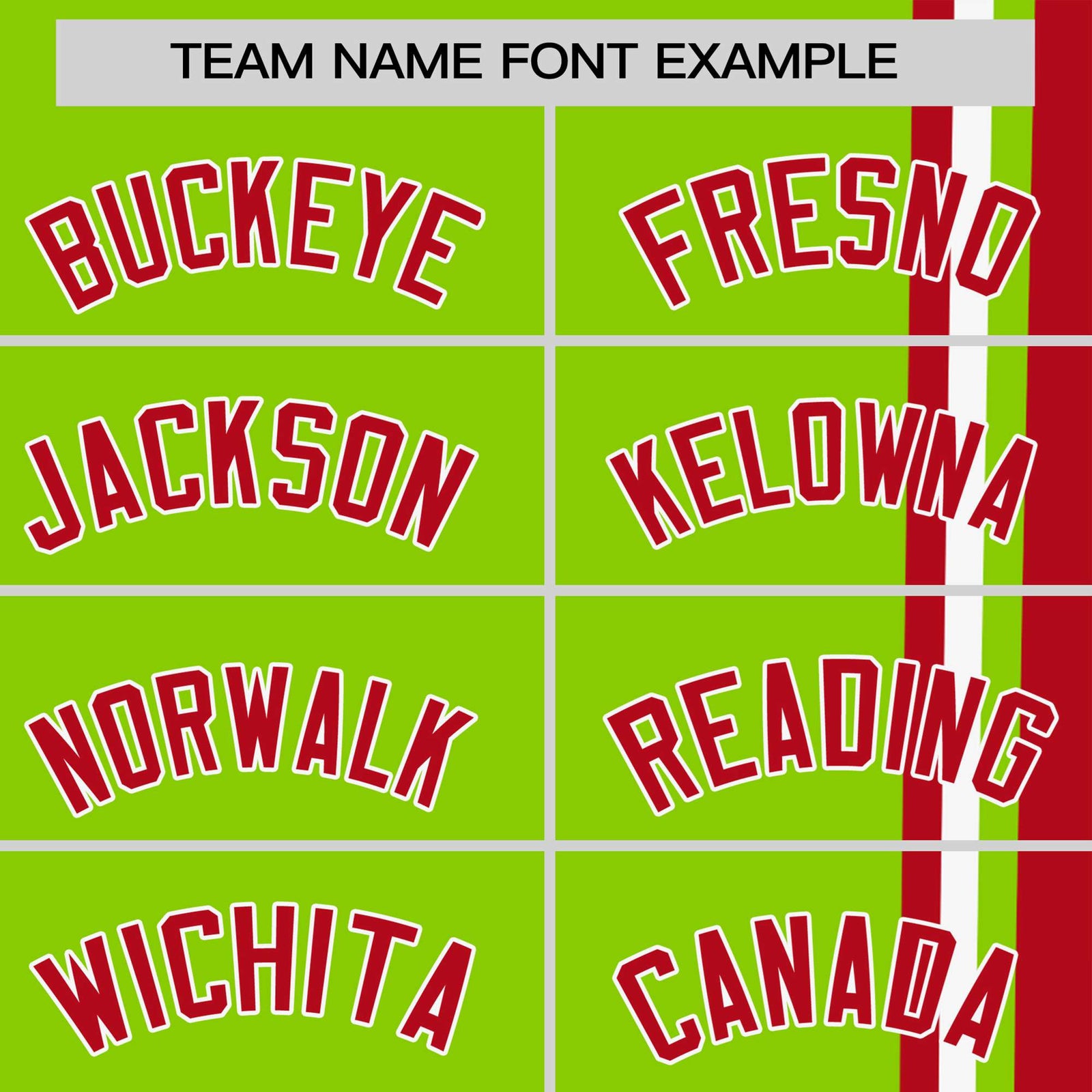 Custom Neon Green Red-White Crew neck Color Contrast Design T-Shirts