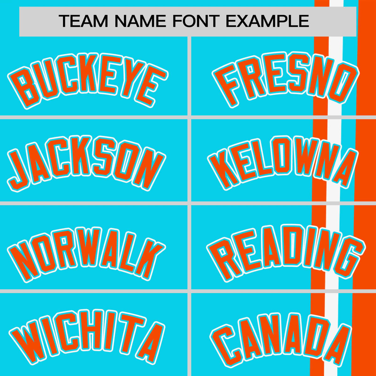 Custom Sky Blue Orange-White Crew neck Color Contrast Design T-Shirts