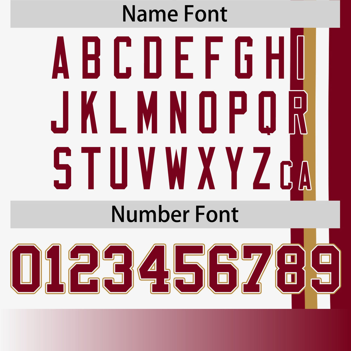 Custom White Crimson-Gold Crew neck Color Contrast Design T-Shirts