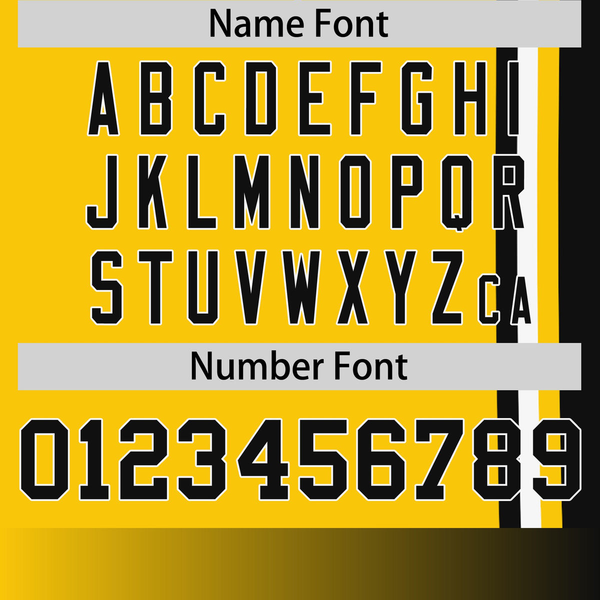 Custom Gold-01 Black-White Crew neck Color Contrast Design T-Shirts