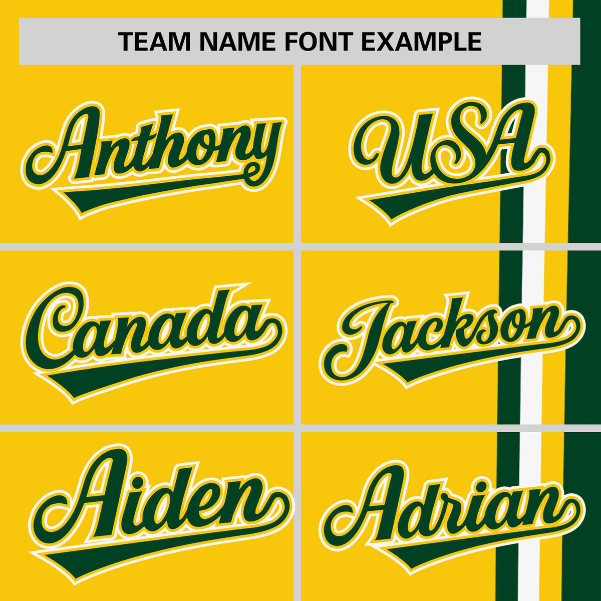 Custom Gold-01 Green-White Crew neck Color Contrast Design T-Shirts