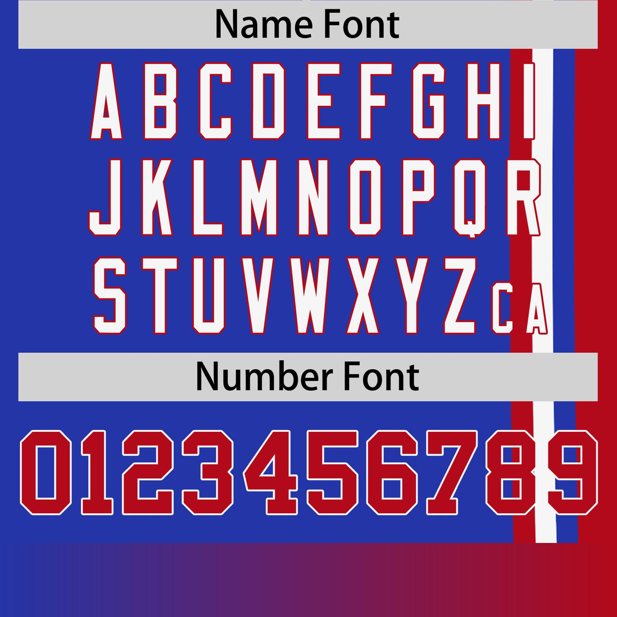 Custom Royal Blue Red-White Crew neck Color Contrast Design T-Shirts