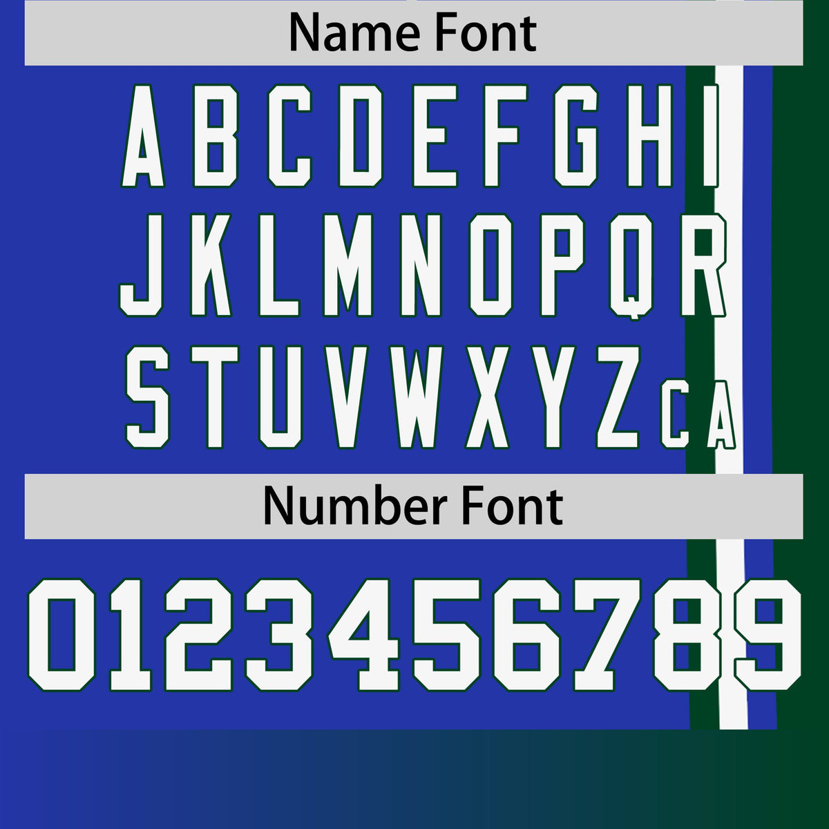 Custom Royal Blue Green-White Crew neck Color Contrast Design T-Shirts