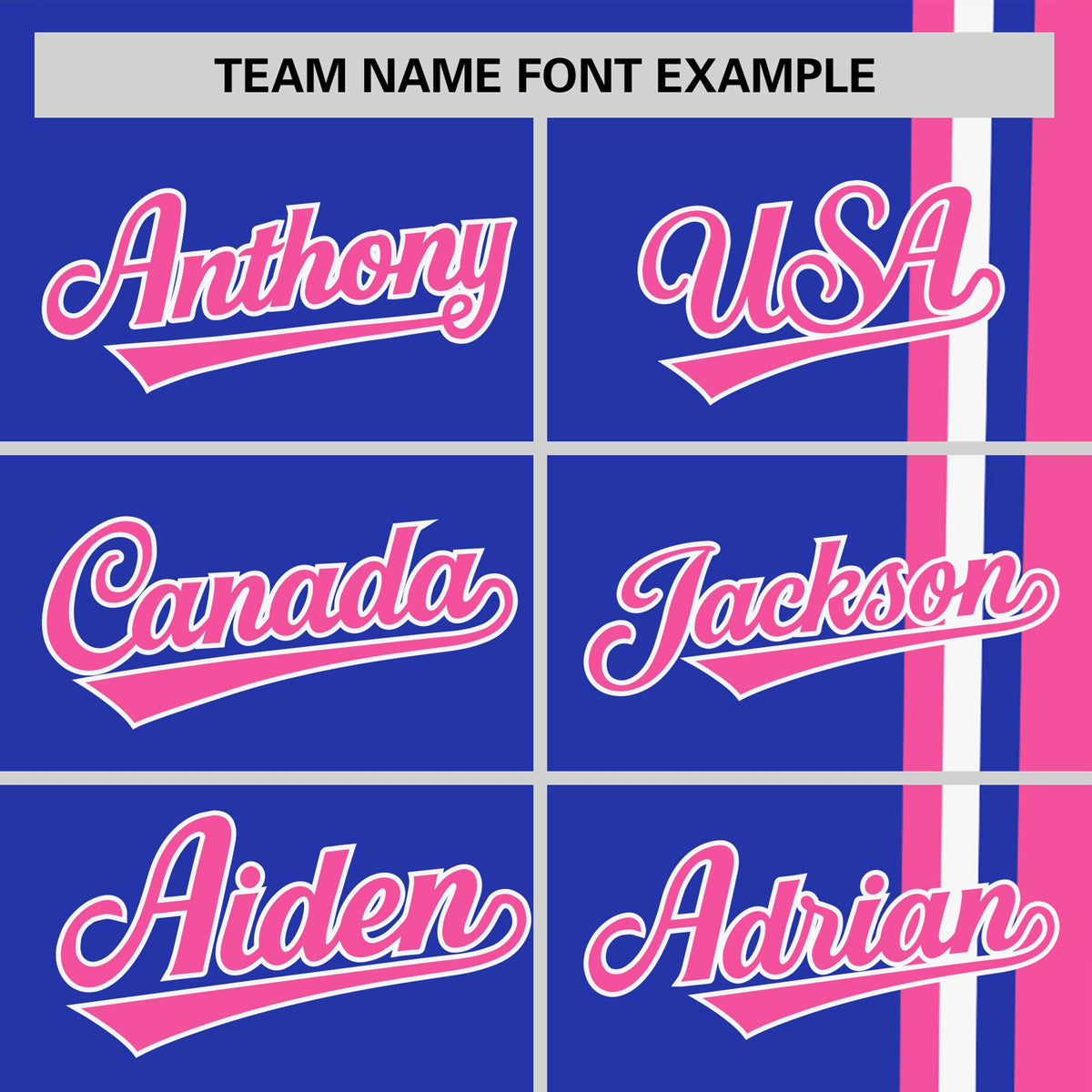 Custom Royal Blue Pink-White Crew neck Color Contrast Design T-Shirts