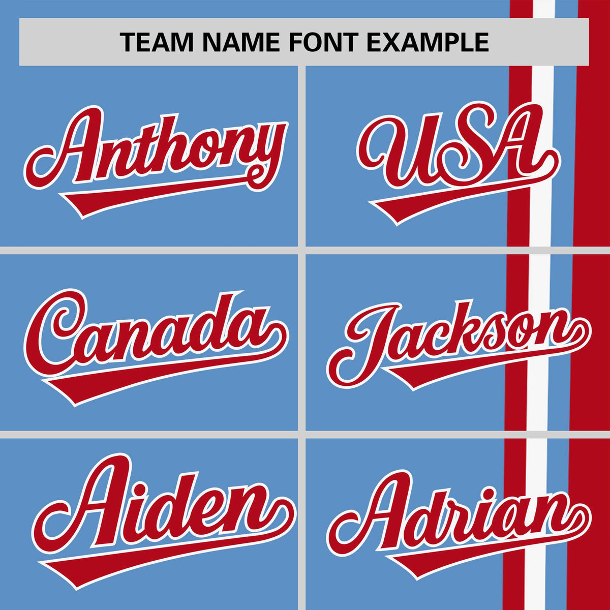 Custom Powder Blue Red-White Crew neck Color Contrast Design T-Shirts