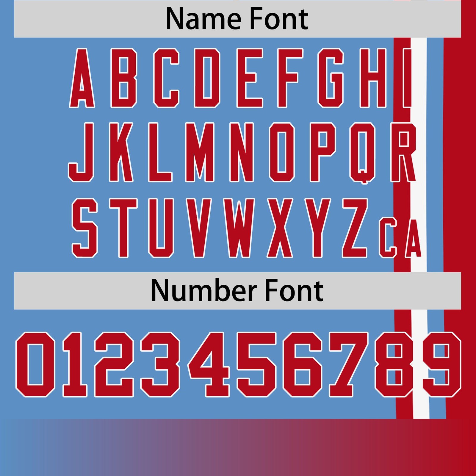 Custom Powder Blue Red-White Crew neck Color Contrast Design T-Shirts