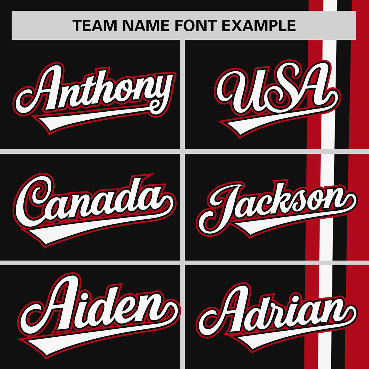 Custom Black Red-White Crew neck Color Contrast Design T-Shirts