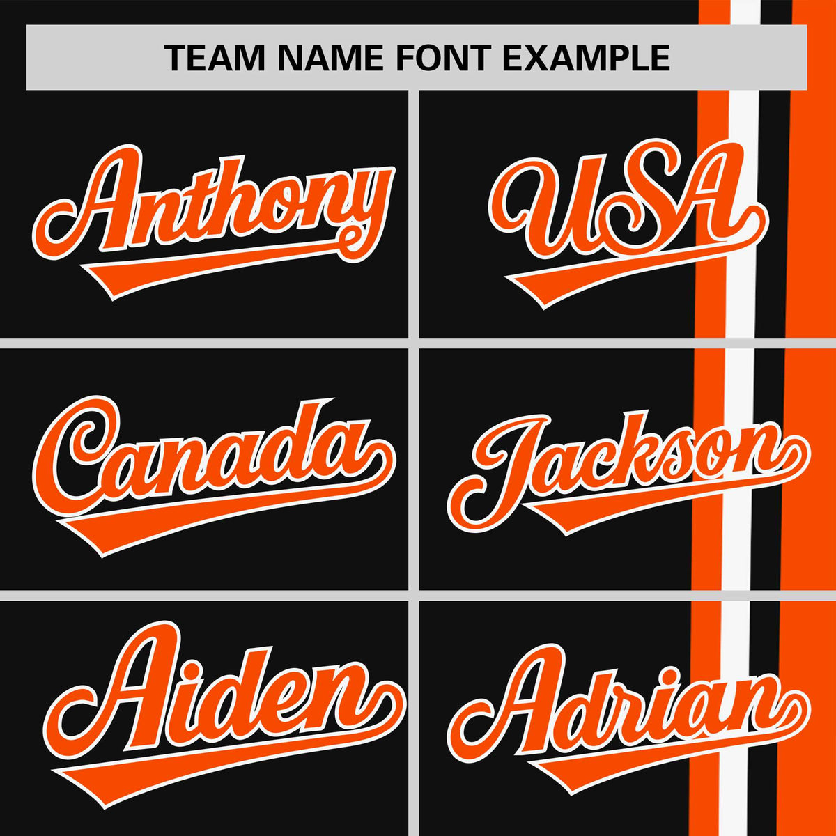 Custom Black Orange-White Crew neck Color Contrast Design T-Shirts