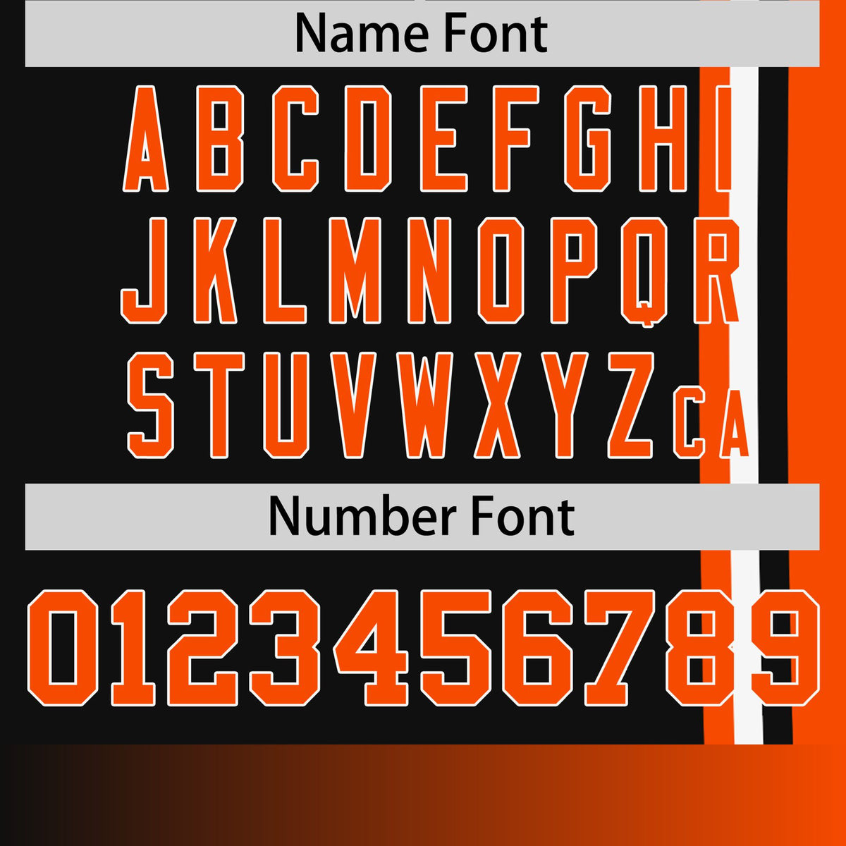 Custom Black Orange-White Crew neck Color Contrast Design T-Shirts