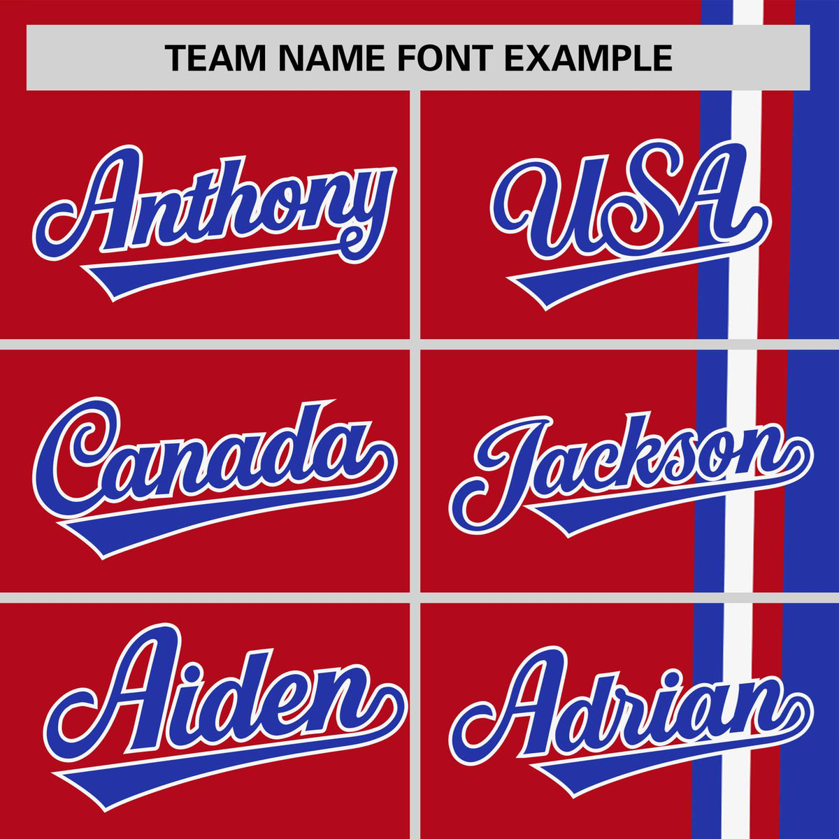 Custom Red Royal Blue-White Crew neck Color Contrast Design T-Shirts