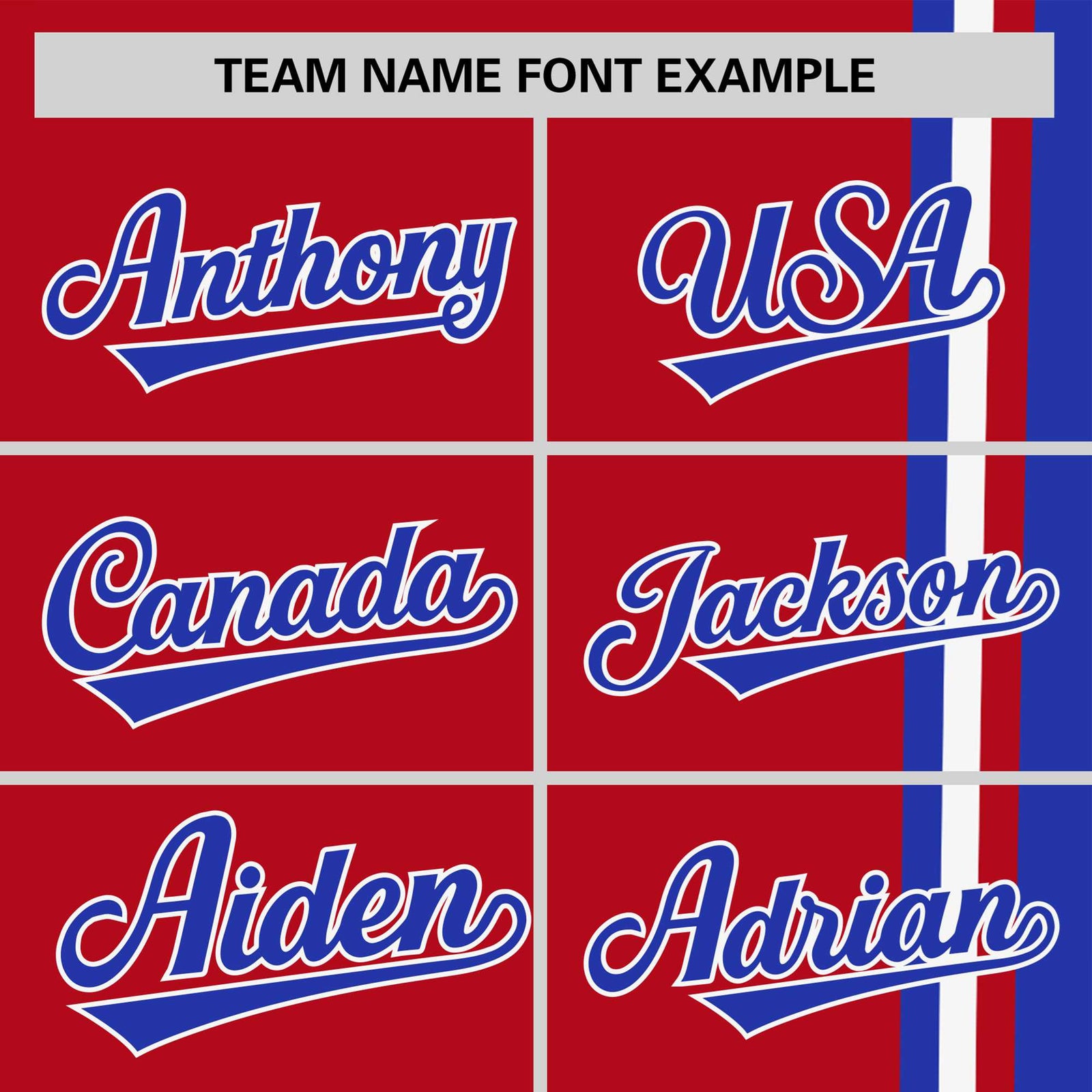 Custom Red Royal Blue-White Crew neck Color Contrast Design T-Shirts