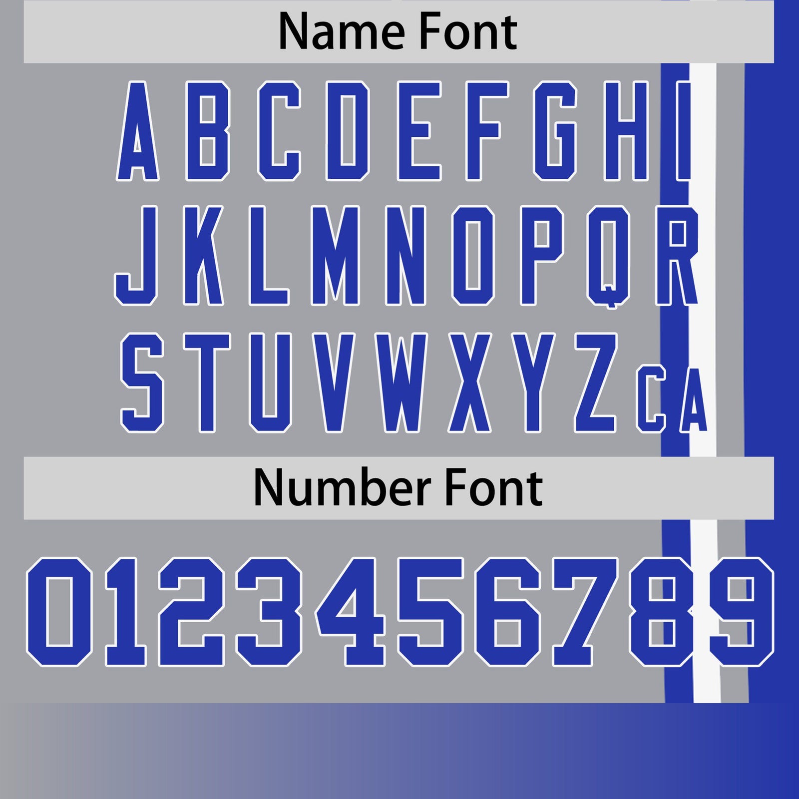 Custom Gray Royal Blue-White Crew neck Color Contrast Design T-Shirts