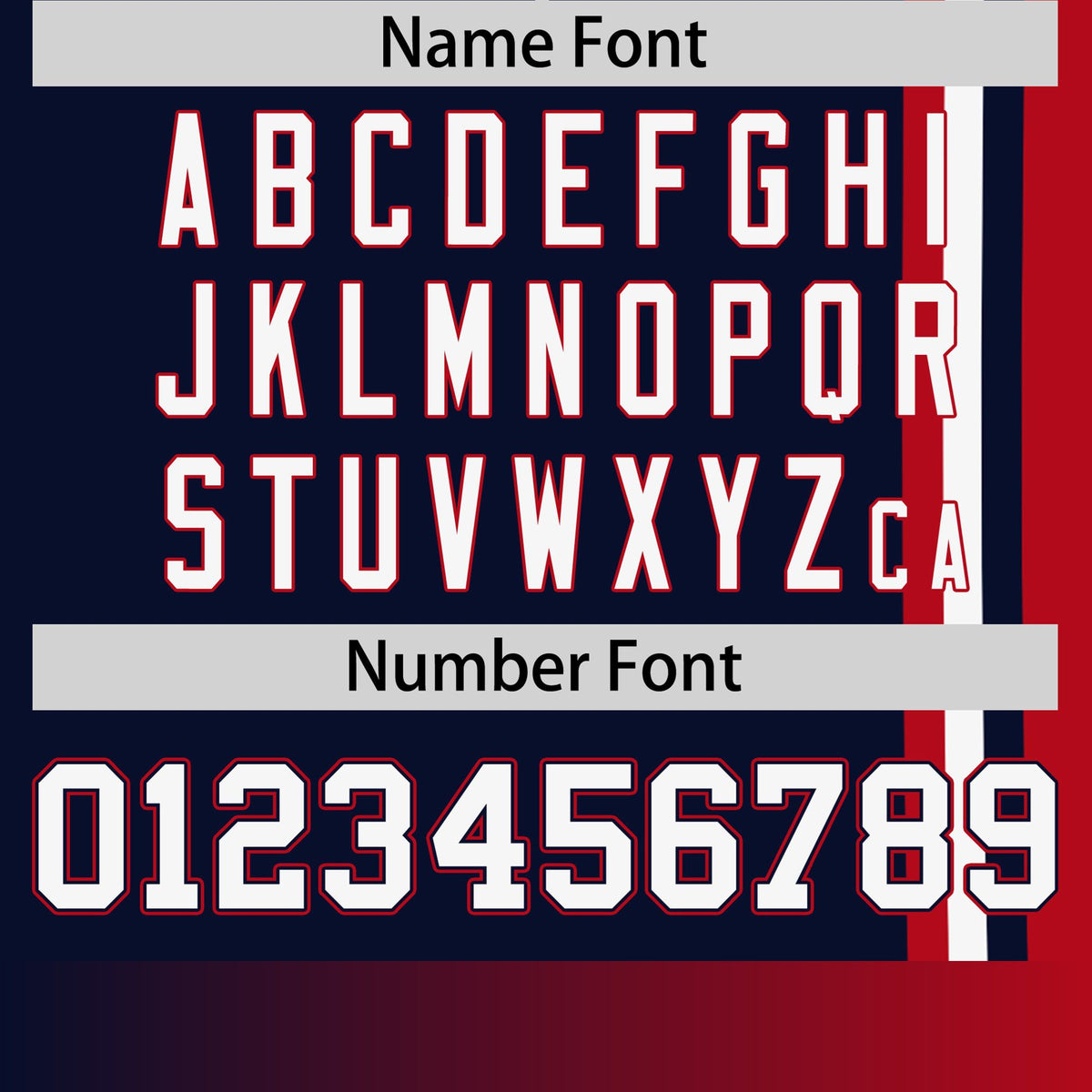 Custom Navy Red-White Crew neck Color Contrast Design T-Shirts