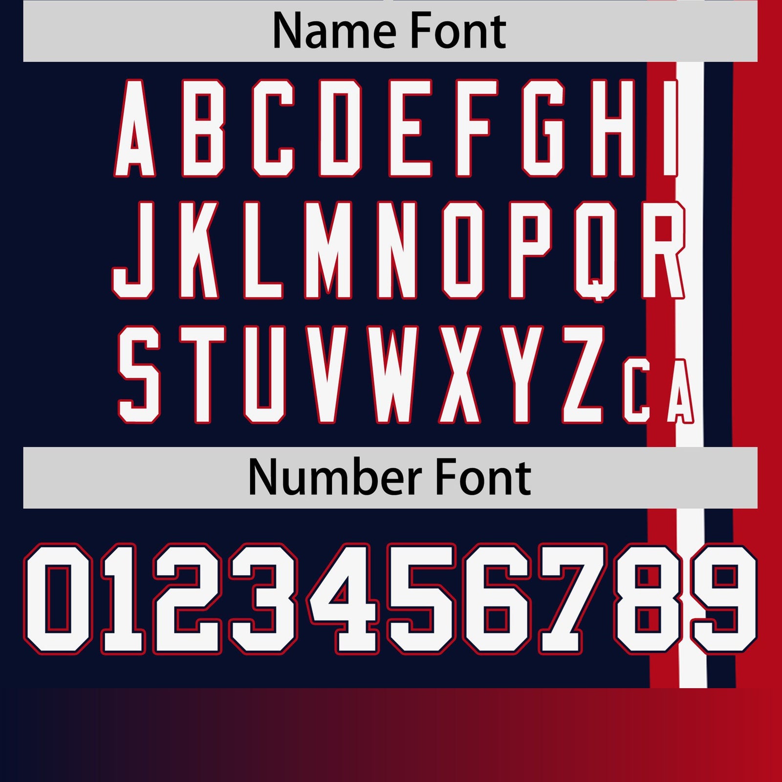 Custom Navy Red-White Crew neck Color Contrast Design T-Shirts