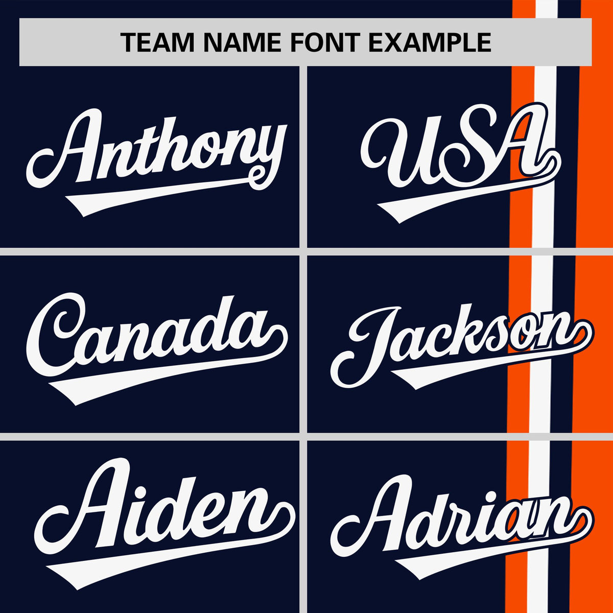 Custom Navy Orange-White Crew neck Color Contrast Design T-Shirts