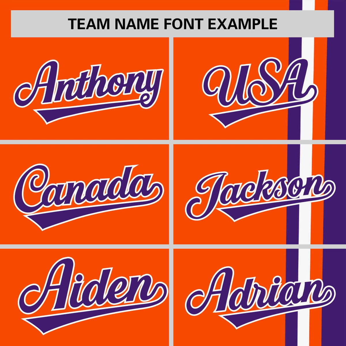 Custom Orange Purple-White Crew neck Color Contrast Design T-Shirts