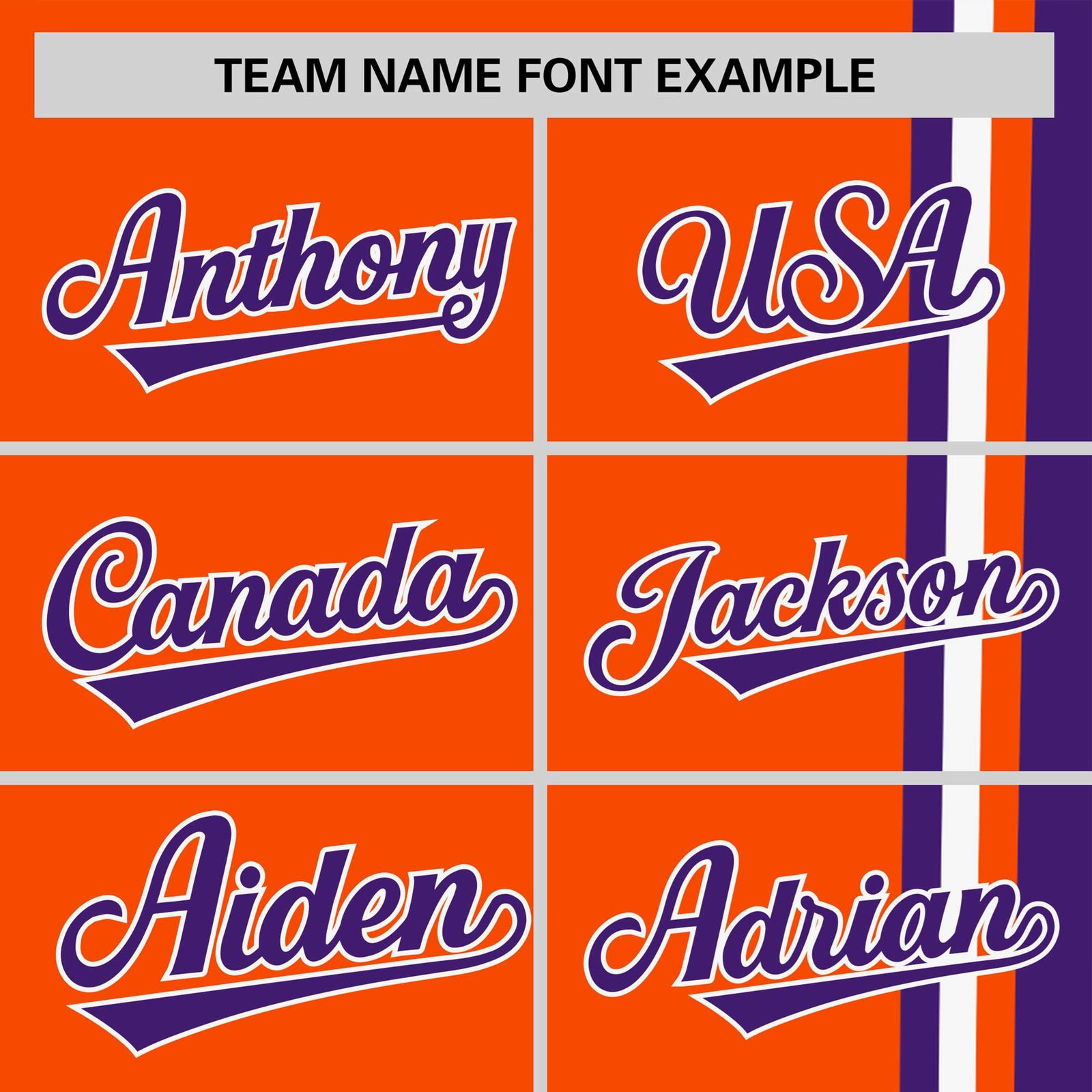 Custom Orange Purple-White Crew neck Color Contrast Design T-Shirts