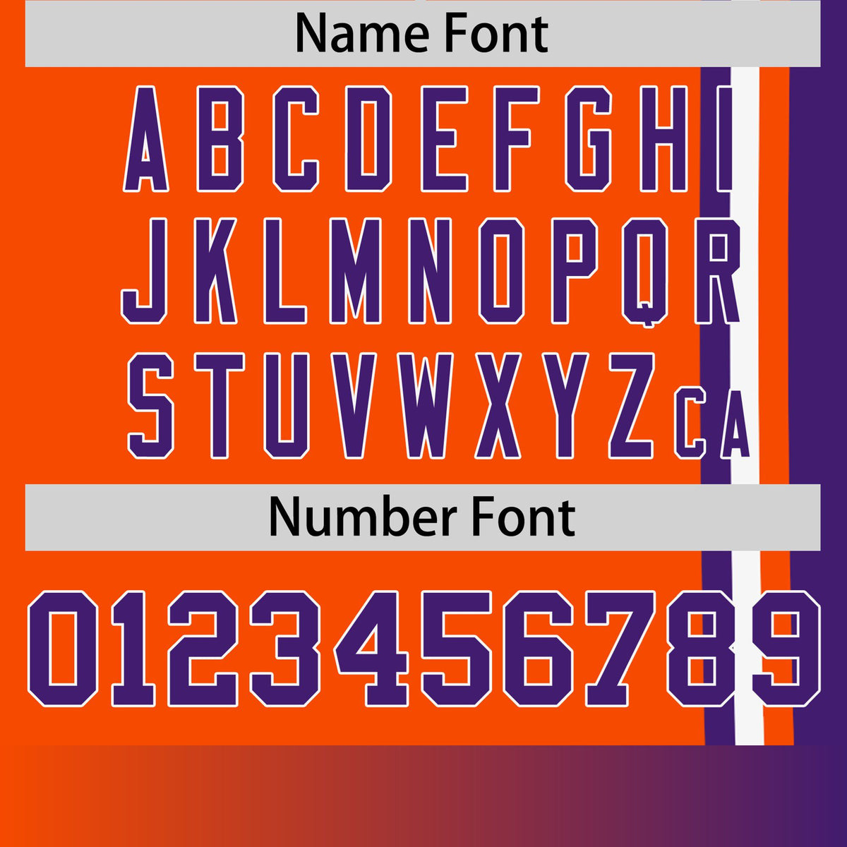 Custom Orange Purple-White Crew neck Color Contrast Design T-Shirts