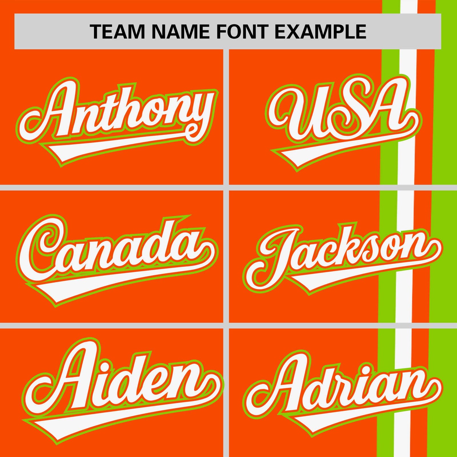 Custom Orange Neon Green-White Crew neck Color Contrast Design T-Shirts