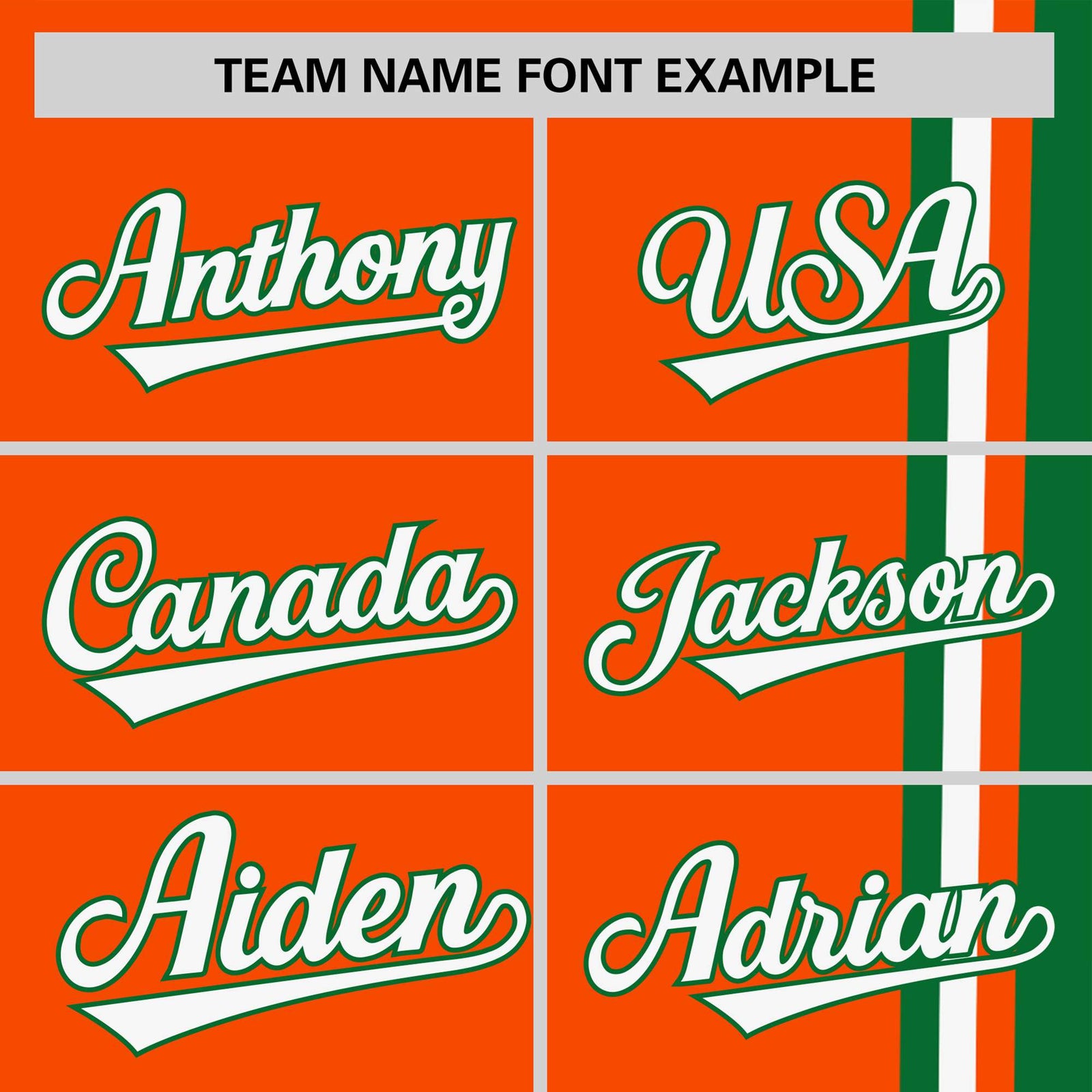 Custom Orange Kelly Green-White Crew neck Color Contrast Design T-Shirts