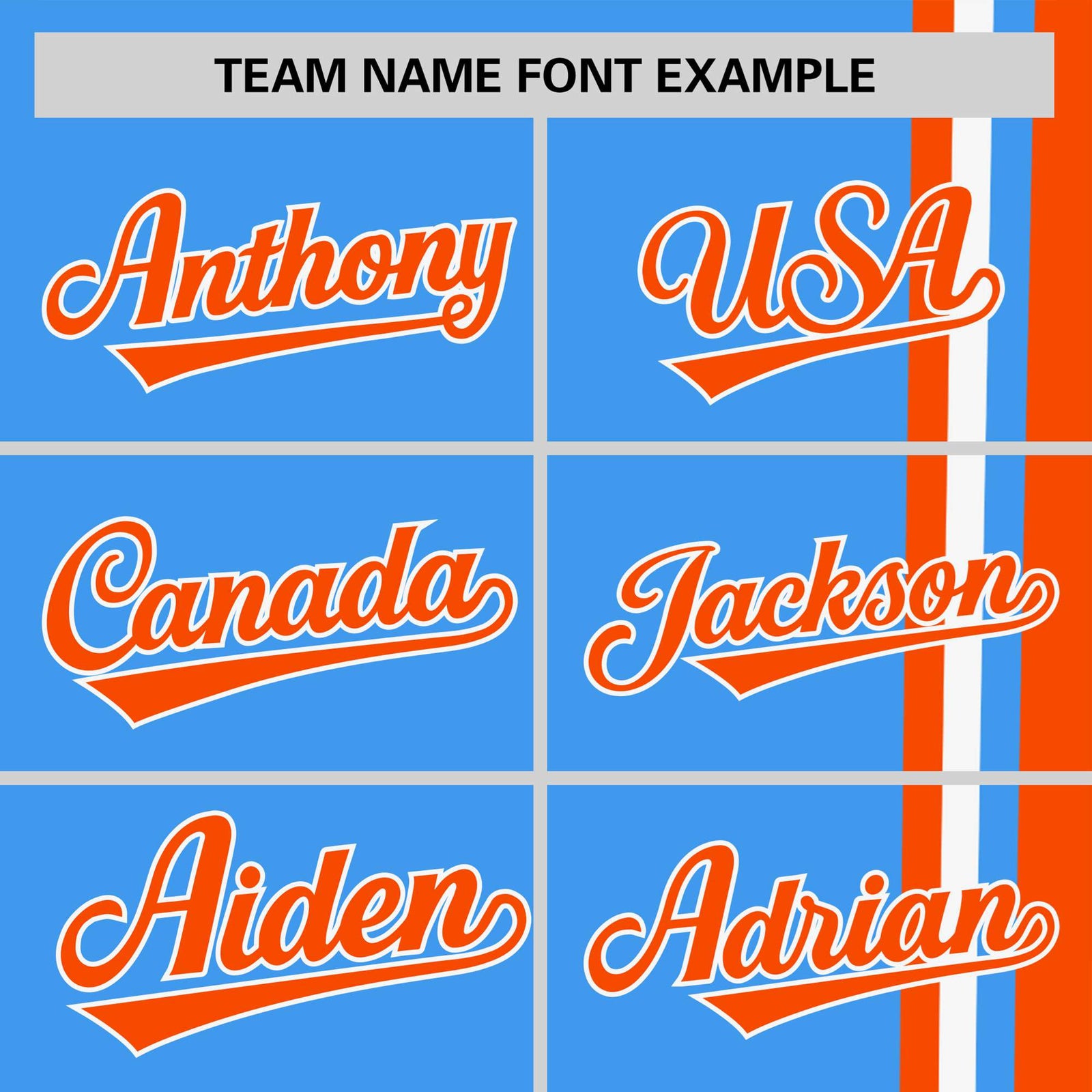 Custom Powder Blue Orange-White Crew neck Color Contrast Design T-Shirts